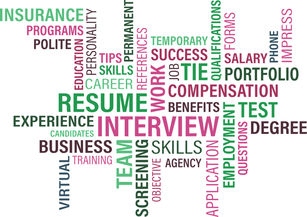 Pracovní pohovor - slovíčka / job interview word list